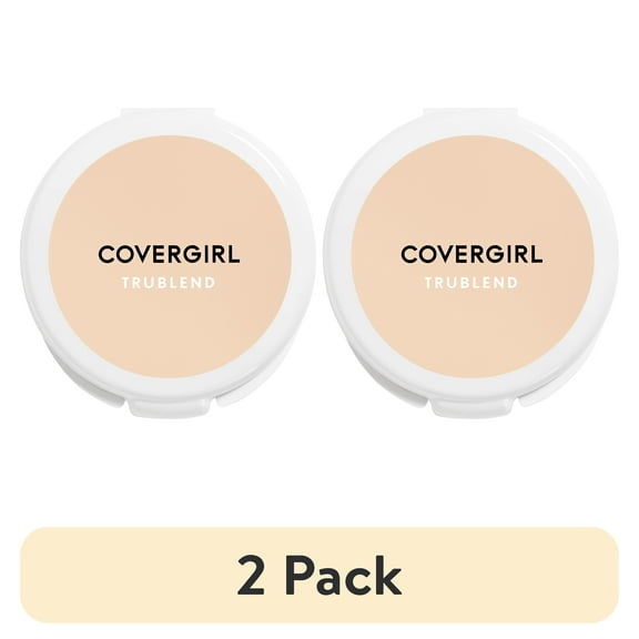 (2 pack) COVERGIRL TruBlend Pressed Blendable Powder, Translucent Fair, .39 oz, Setting Powder