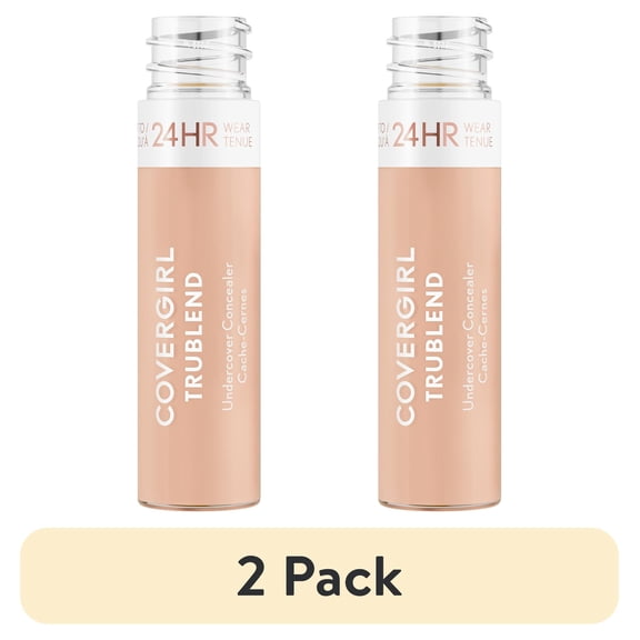 (2 pack) COVERGIRL TruBlend Undercover Concealer, Light Ivory, 0.33 oz (Packaging May Vary)