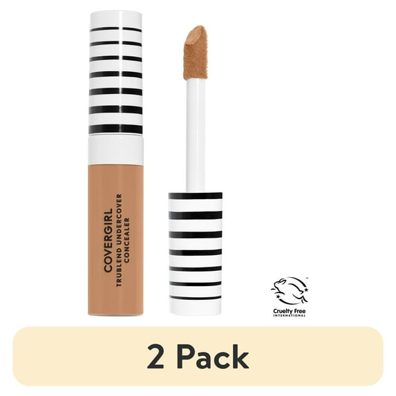 (2 pack) COVERGIRL TruBlend Undercover Concealer, Soft Honey, 0.33 oz, Undereye Concealer, Concealer Makeup, Full Coverage Concealer, Concealer for Dark Circles, 30 Shades