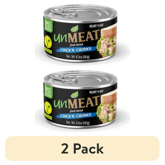 (2 pack) CPG unMEAT Chicken Breast-Style Chunks, 6.35oz Can