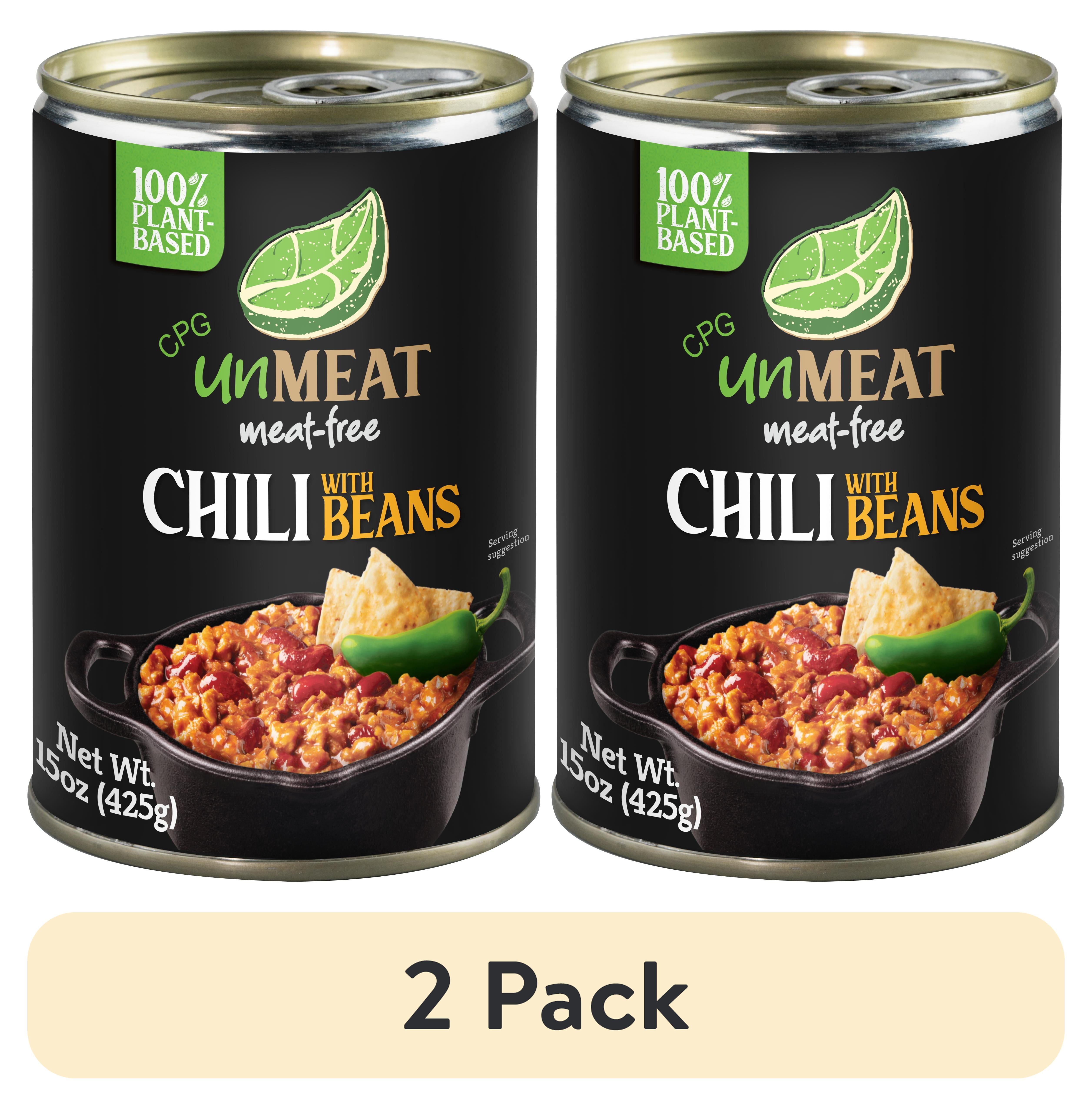 (2 pack) CPG unMEAT Chili with Beans, 15oz Can