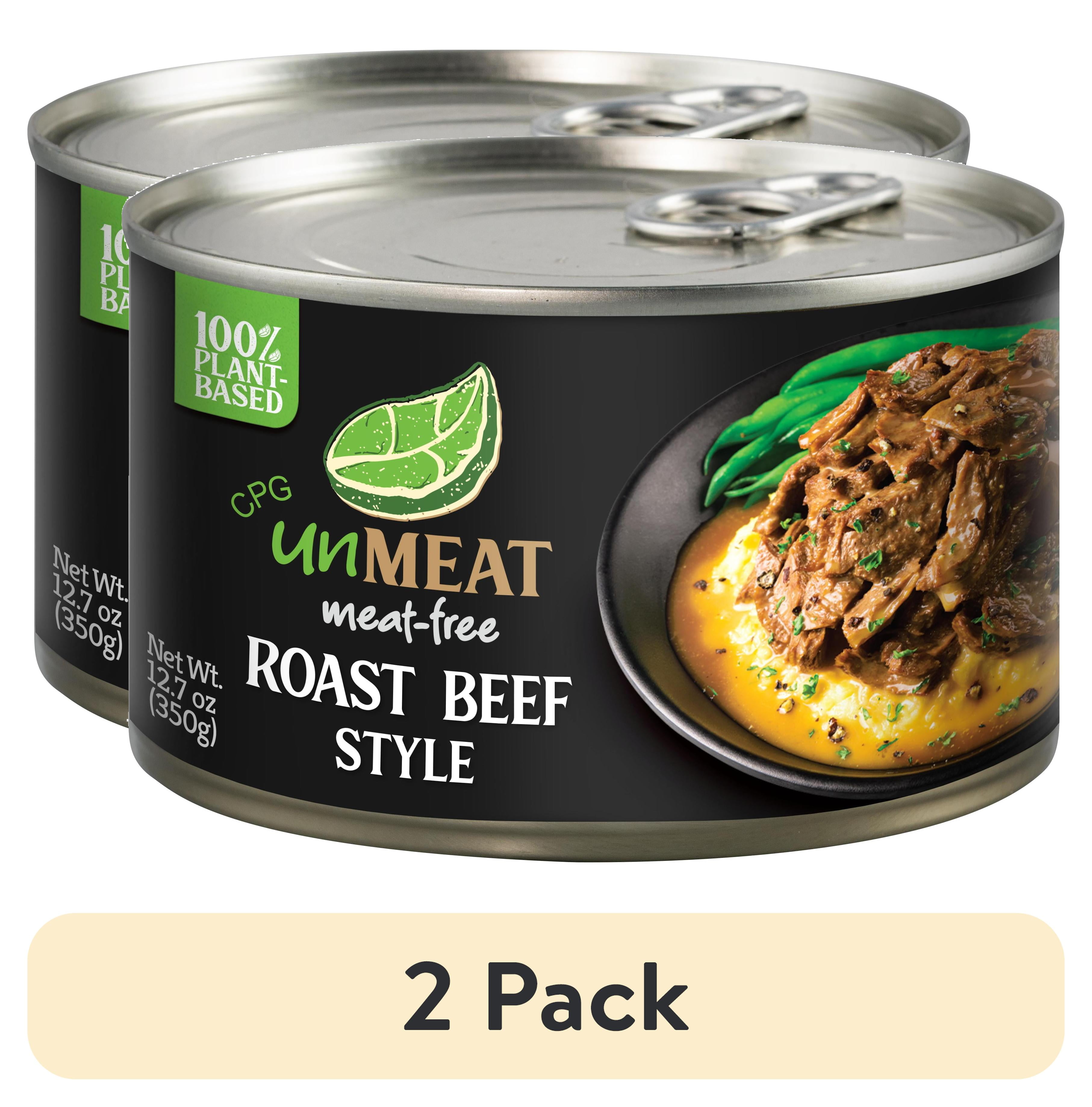 (2 pack) CPG unMEAT Roast Beef Style, 12.7 oz Can