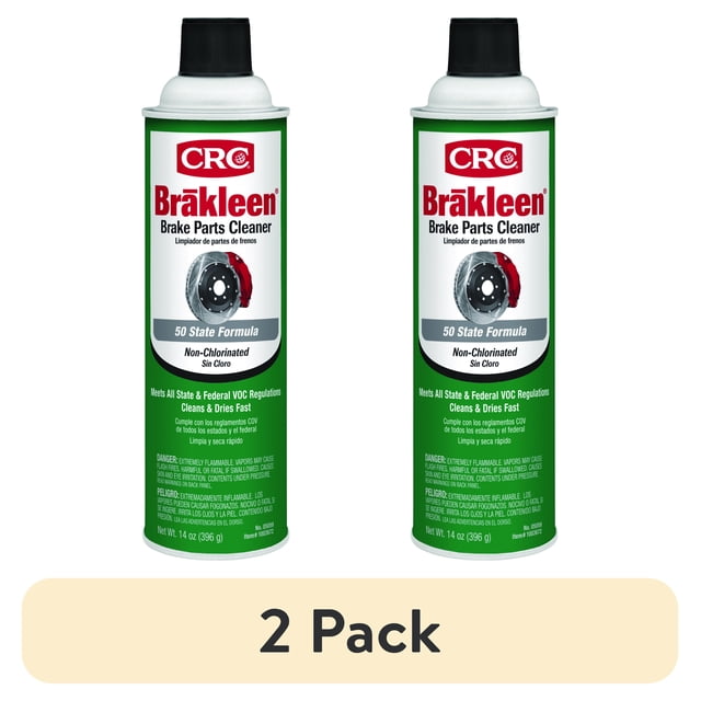 (2 pack) CRC Brakleen Non-Chlorinated Brake Cleaner, 14 oz – Automotive ...