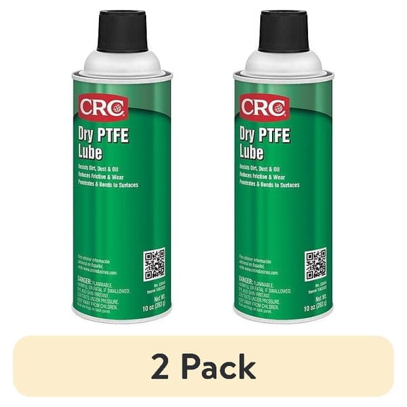 (2 pack) CRC Industries PTFE Dry Lube, General Purpose, 16 oz