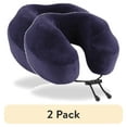 thumbnail image 1 of (2 pack) Cabeau Evolution Classic Memory Foam Travel Neck Pillow, Adjustable, One Size, Navy Blue, 1 of 8