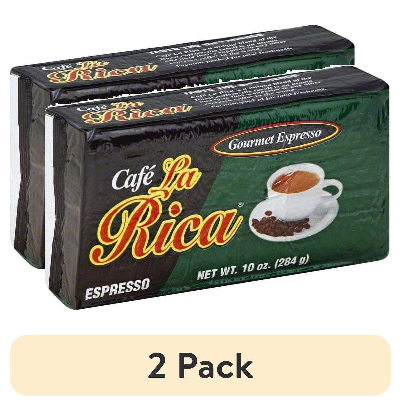 Cafe La Rica Gourmet Espresso, Ground Coffee Blend, 10 oz, Fresh