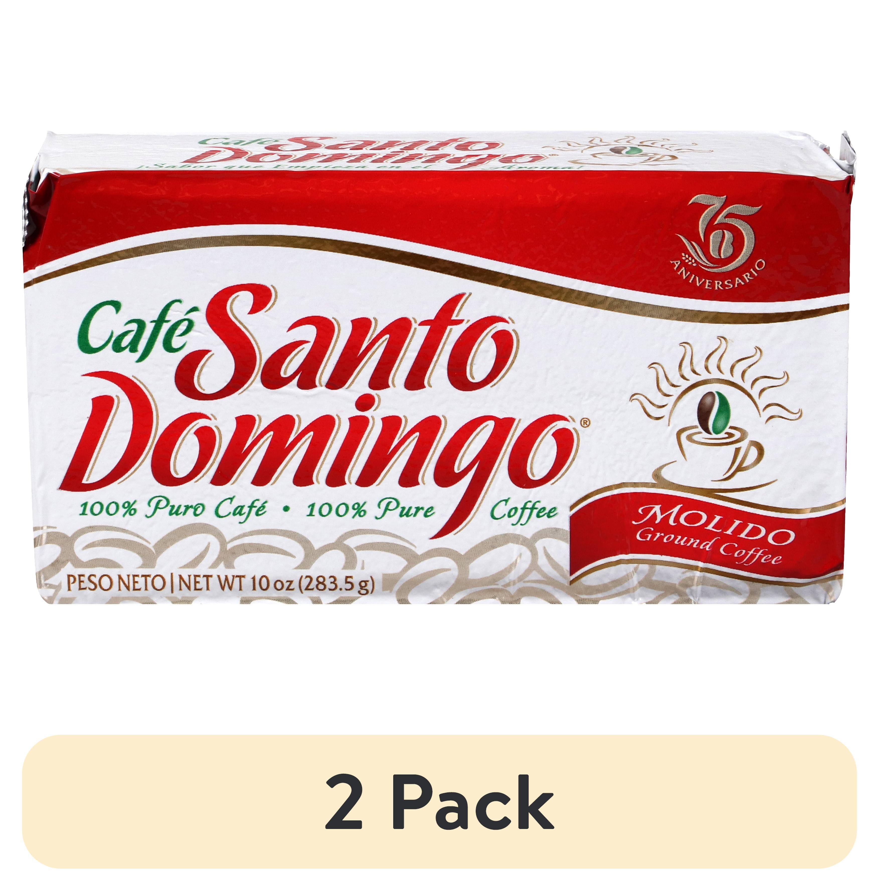 (2 pack) Goya Cafe Santo Domingo Ground Coffee, 10 oz Brick