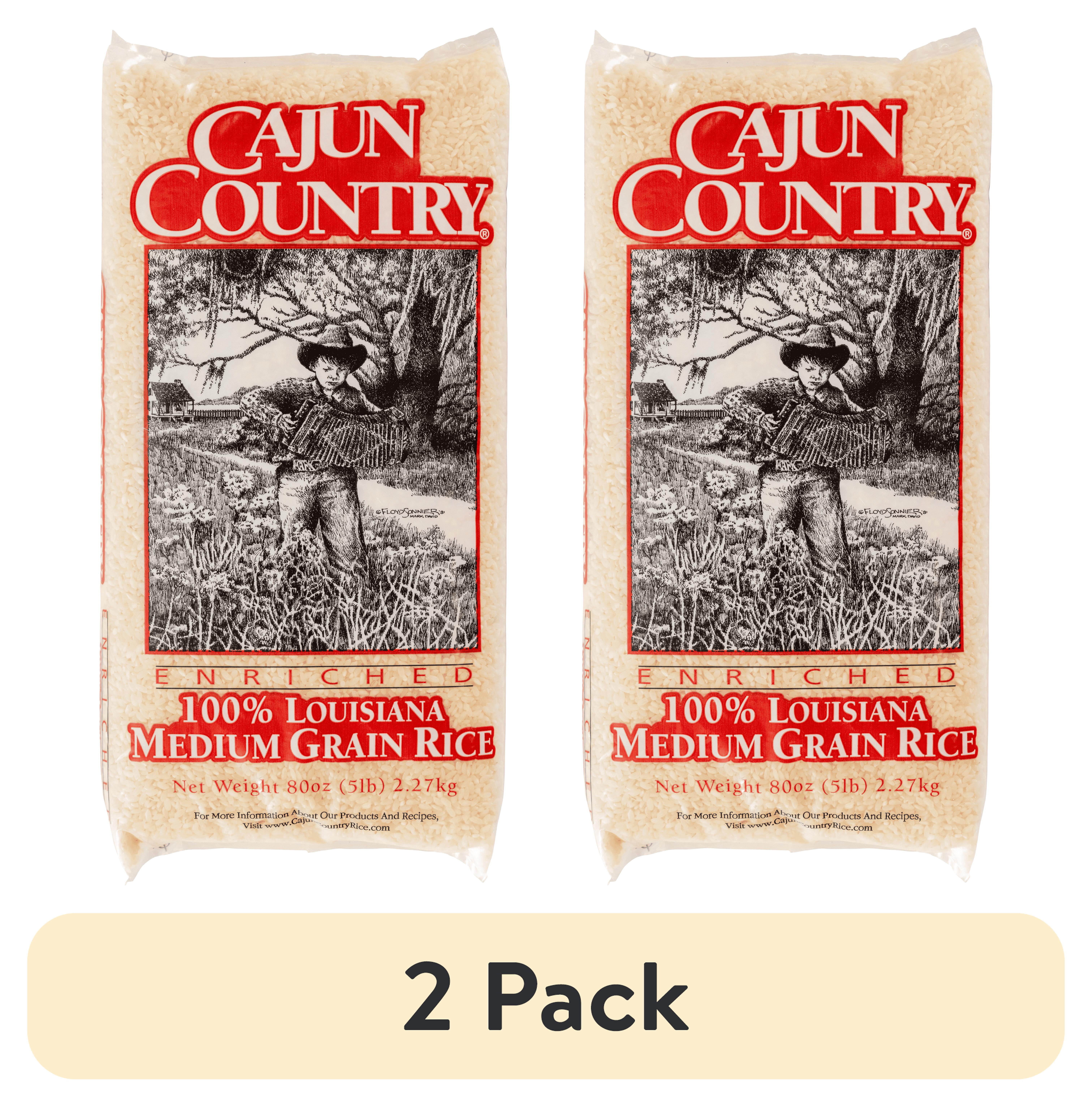 (2 pack) Cajun Country Enriched Medium Grain Rice - 5lb