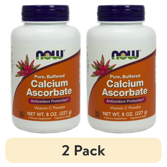 (2 pack) Calcium Ascorbate By Now Foods - 8 Oz