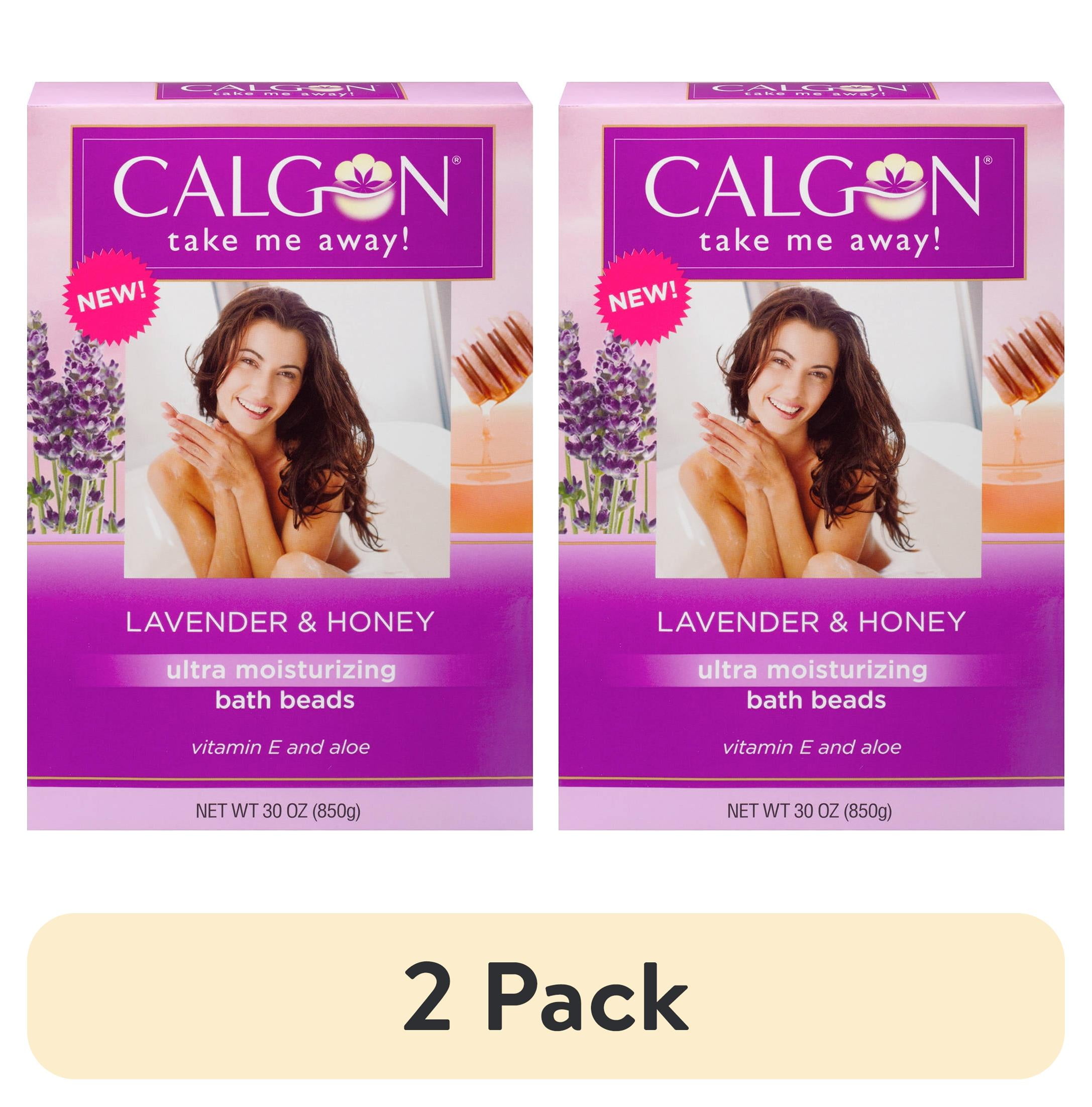 (2 pack) Calgon Lavender Moisturizing Bath Beads with Aloe & Vitamin E, 30 oz