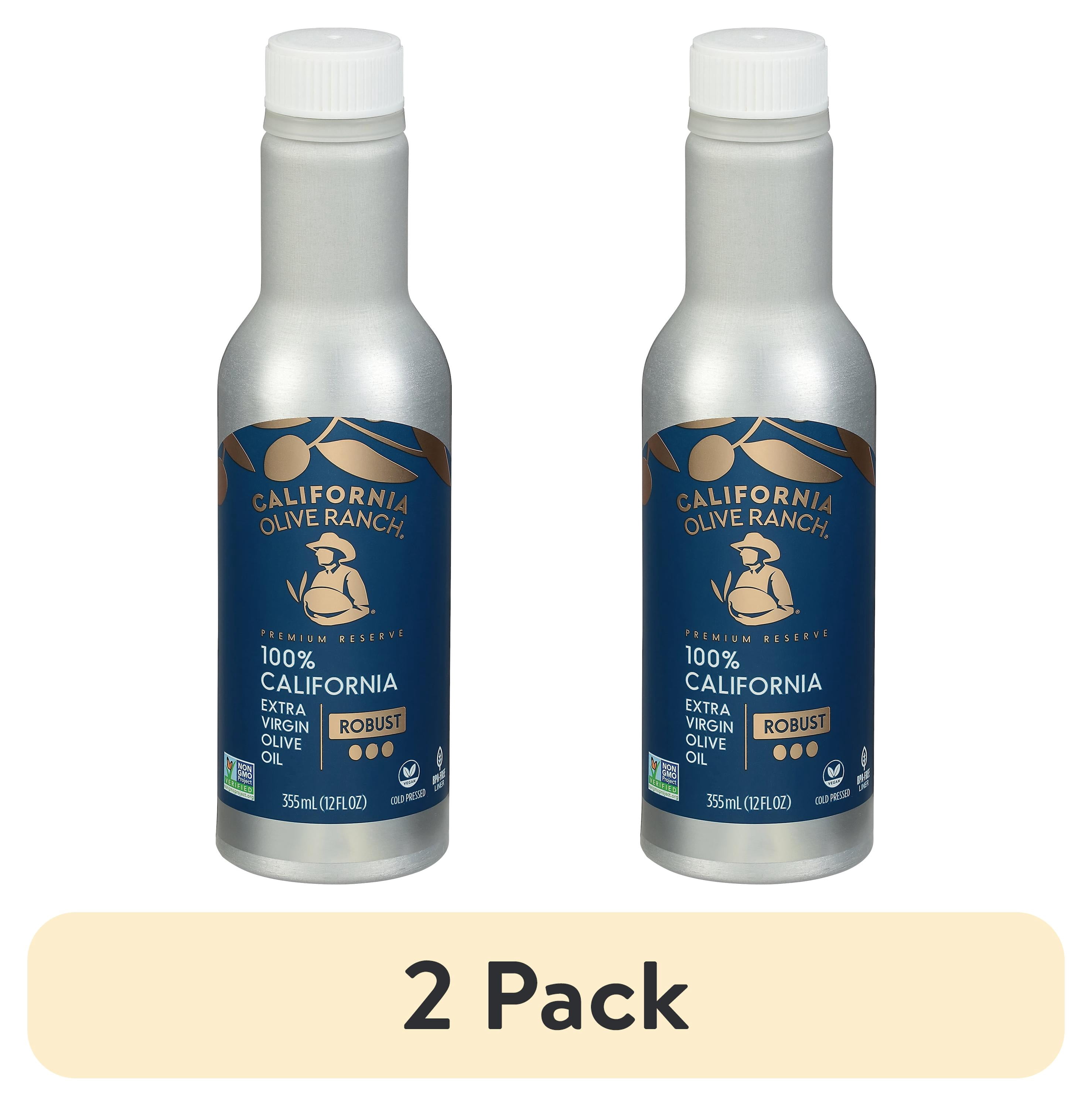 (2 pack) California Olive Ranch Extra Virgin Olive Oil Aluminum Bottle, 12 Fluid Ounces