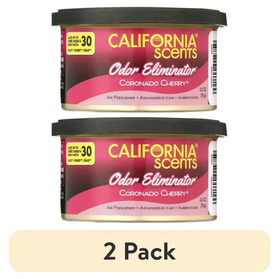 (2 pack) California Scents Odor Eliminator Air Freshener (Coronado Cherry Scent, 1 Pack)