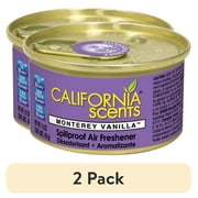 (2 pack) California Scents Car Scents Spillproof Solid Air Freshener Cans, Assorted Scents, 1.5 oz
