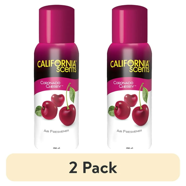 (2 pack) California Scents Coronado Cherry Car Air Freshener Spray - 3.5 OZ