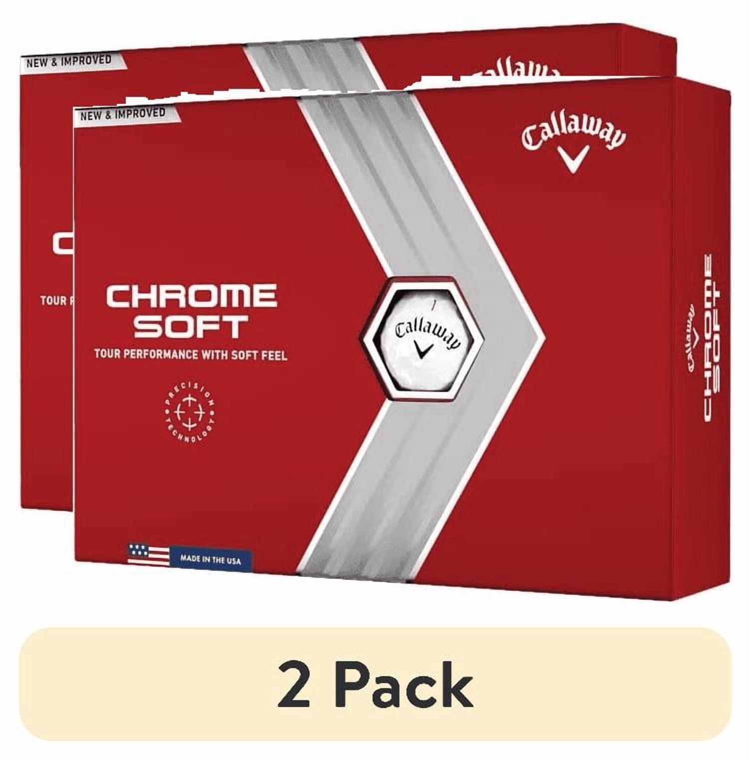 (2 pack) Callaway Golf 2022 Chrome Soft Golf Balls 12-pack, White