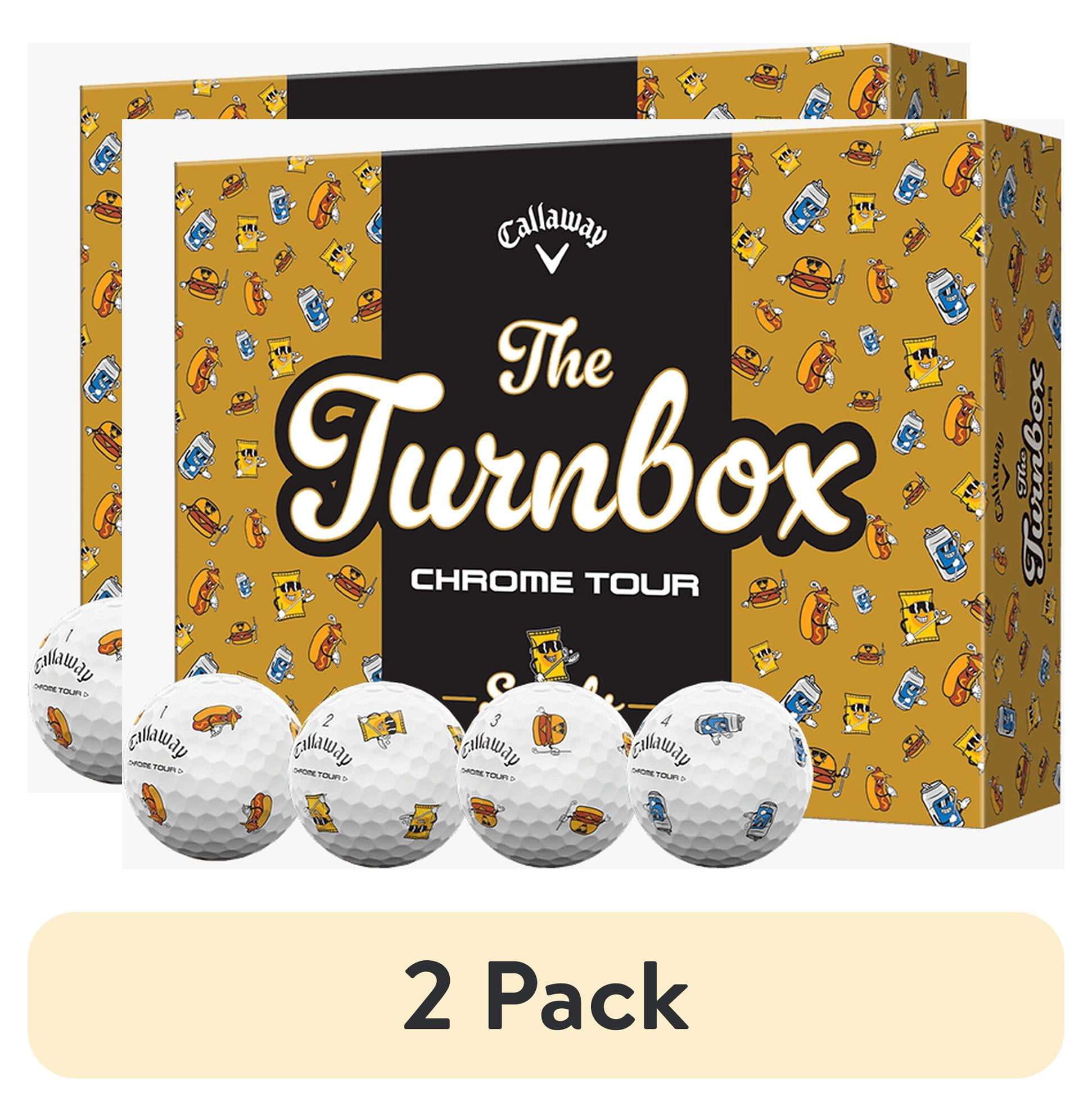 (2 pack) Callaway Golf 2024 Chrome Tour Truvis TurnBox Limited Edition Golf Balls 1dz