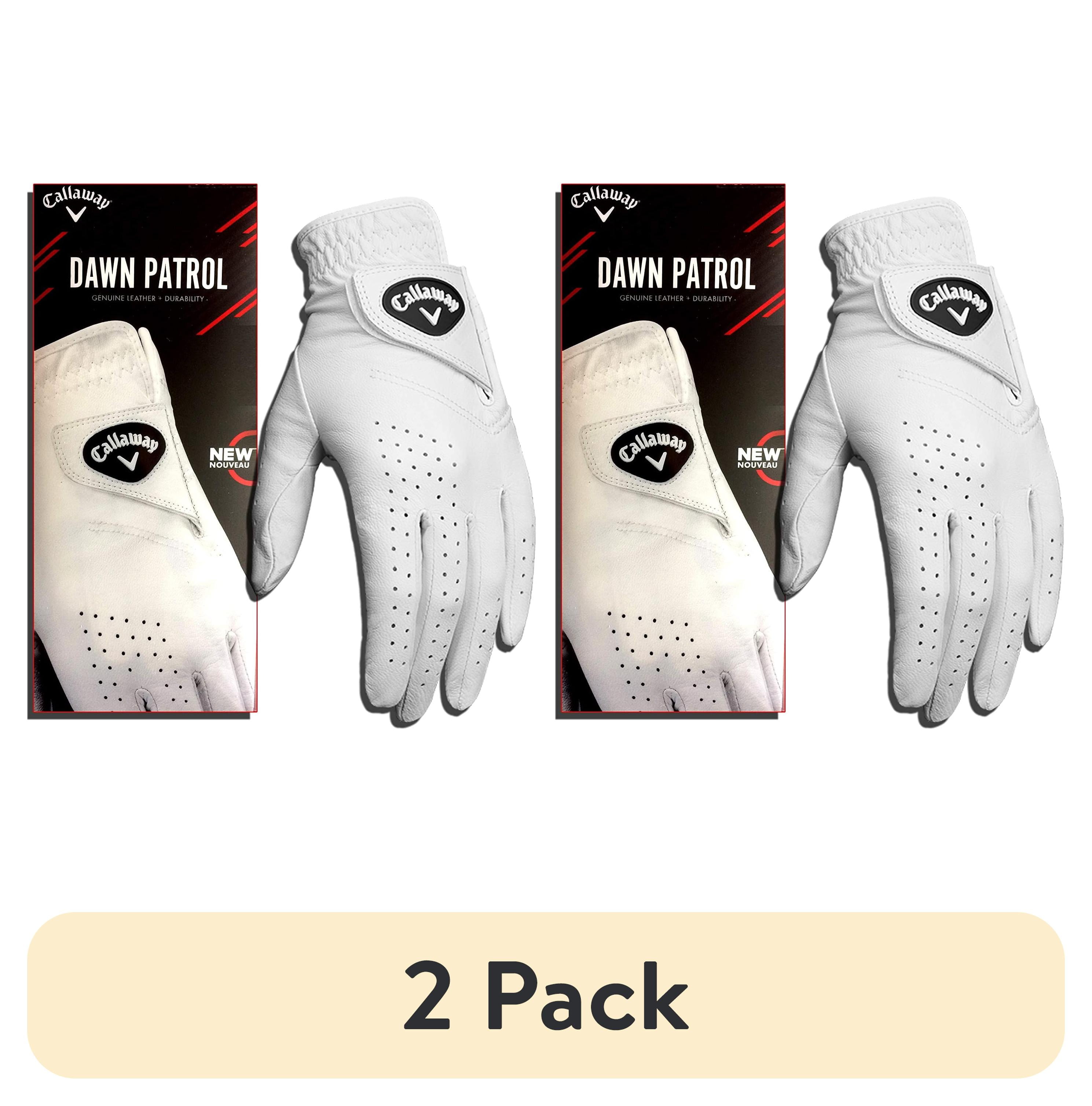 Callaway Golf Womens Weather Spann Premium Synthetic Golf Glove White Single Large New Model Standard Worn on Left Hand