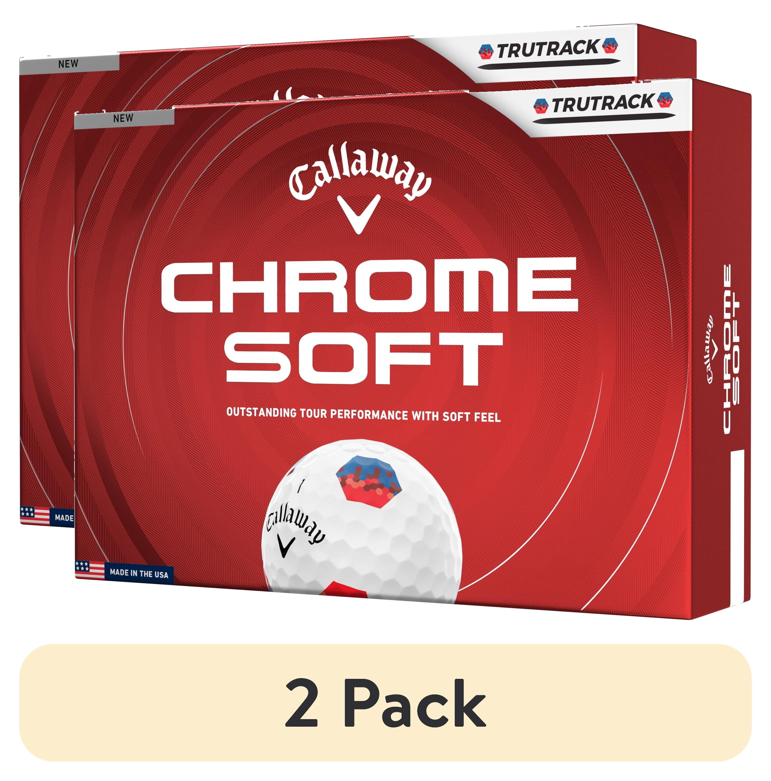 (2 pack) Callaway Golf Chrome Soft 26 - Blue/Red TruTrack 12 ball pk