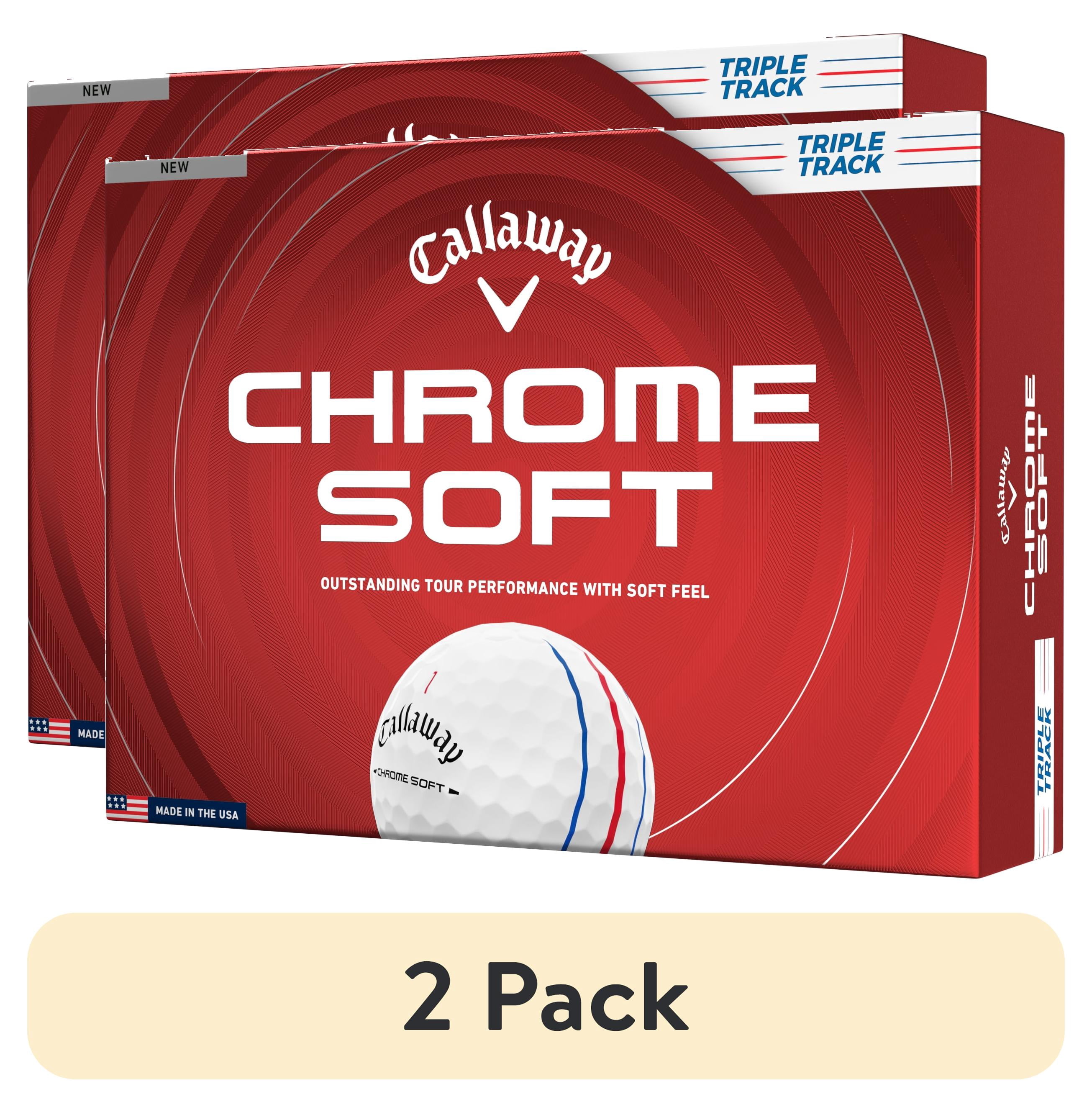 (2 pack) Callaway Golf Chrome Soft 26 - Triple Track 12 Ball Pack New