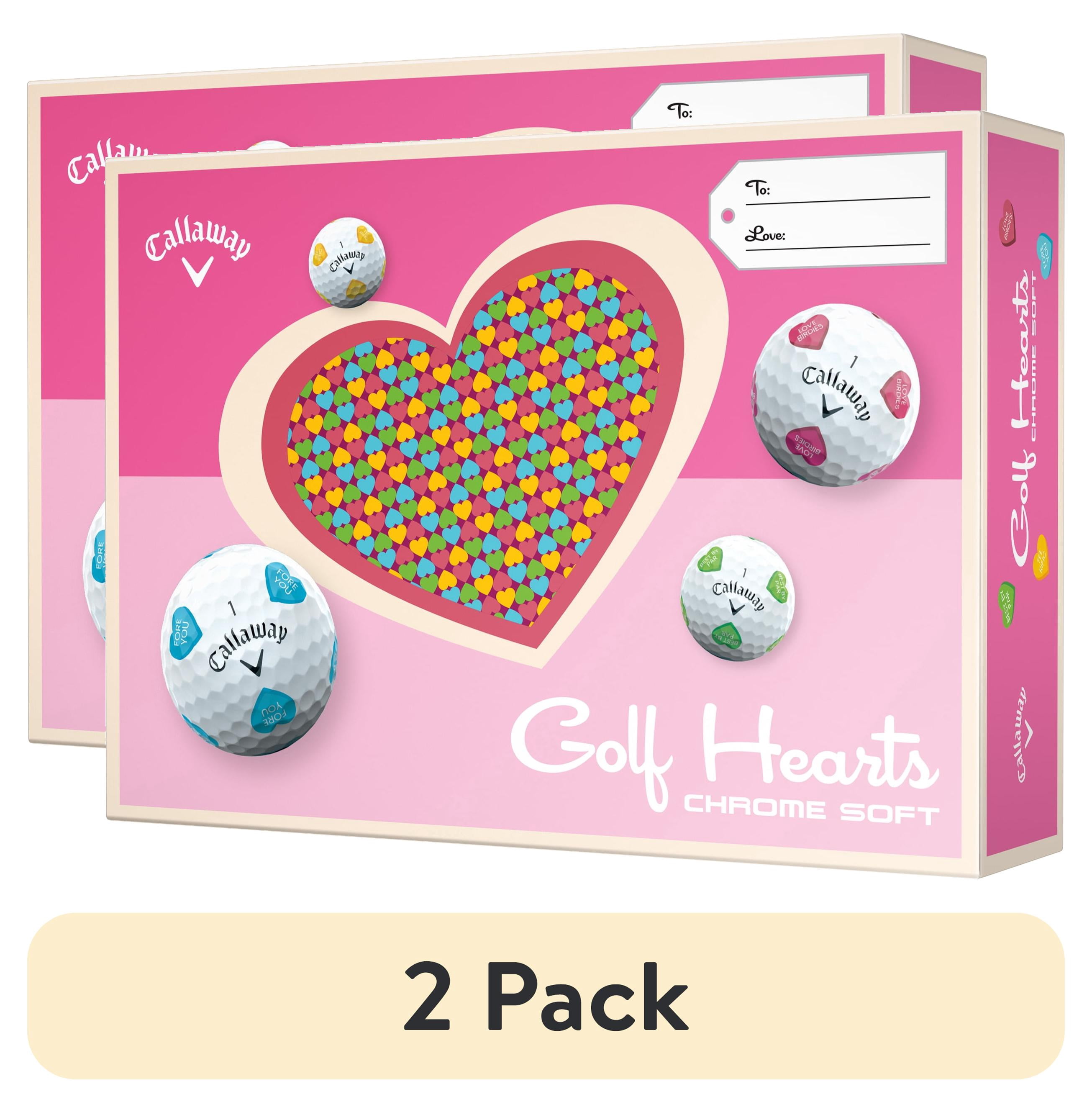 (2 pack) Callaway Golf Chrome Soft 26 - Truvis Golf Hearts 12 ball pk