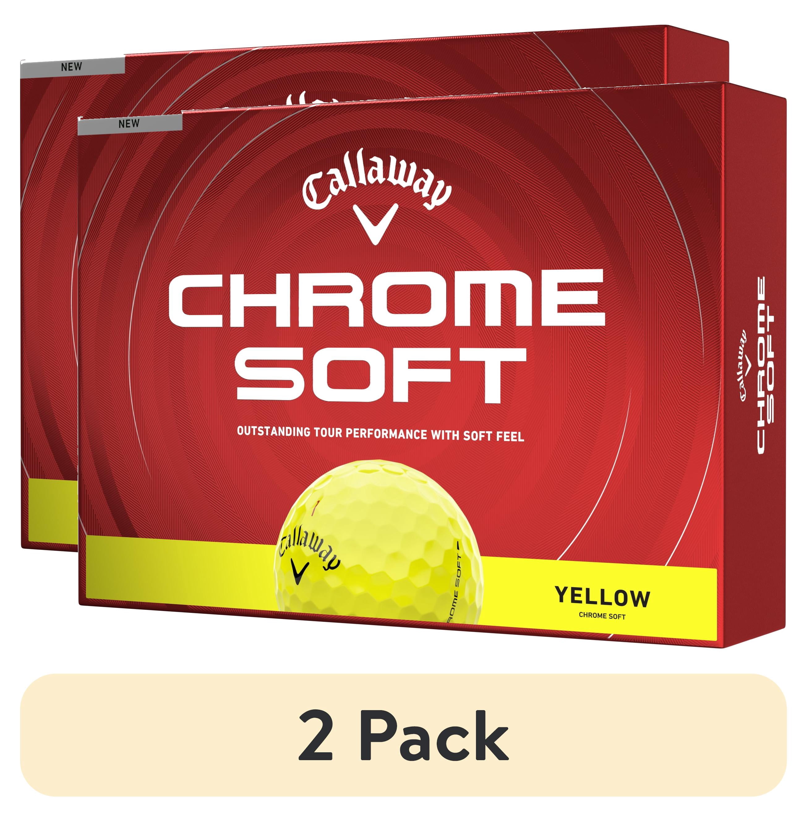 (2 pack) Callaway Golf Chrome Soft 2026 - Yellow 12pk