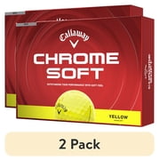2 pack Callaway Golf Chrome Soft 2026 - Yellow 12pk