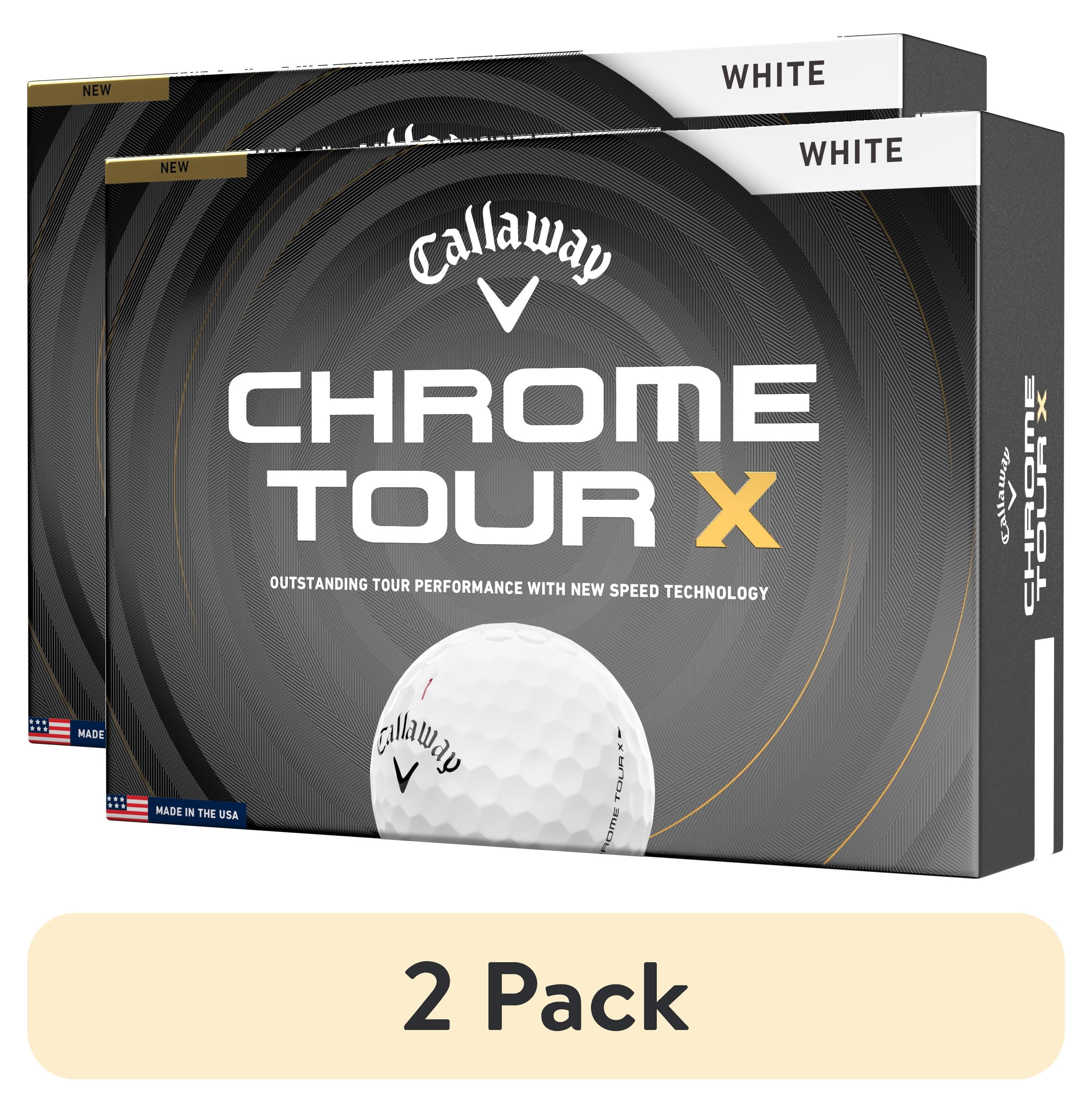 (2 pack) Callaway Golf Chrome Tour X 26 - White 12pk