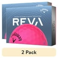 thumbnail image 1 of (2 pack) Callaway REVA Golf Balls, Pink, 1.42 lb, 12 Pieces, 1 of 4
