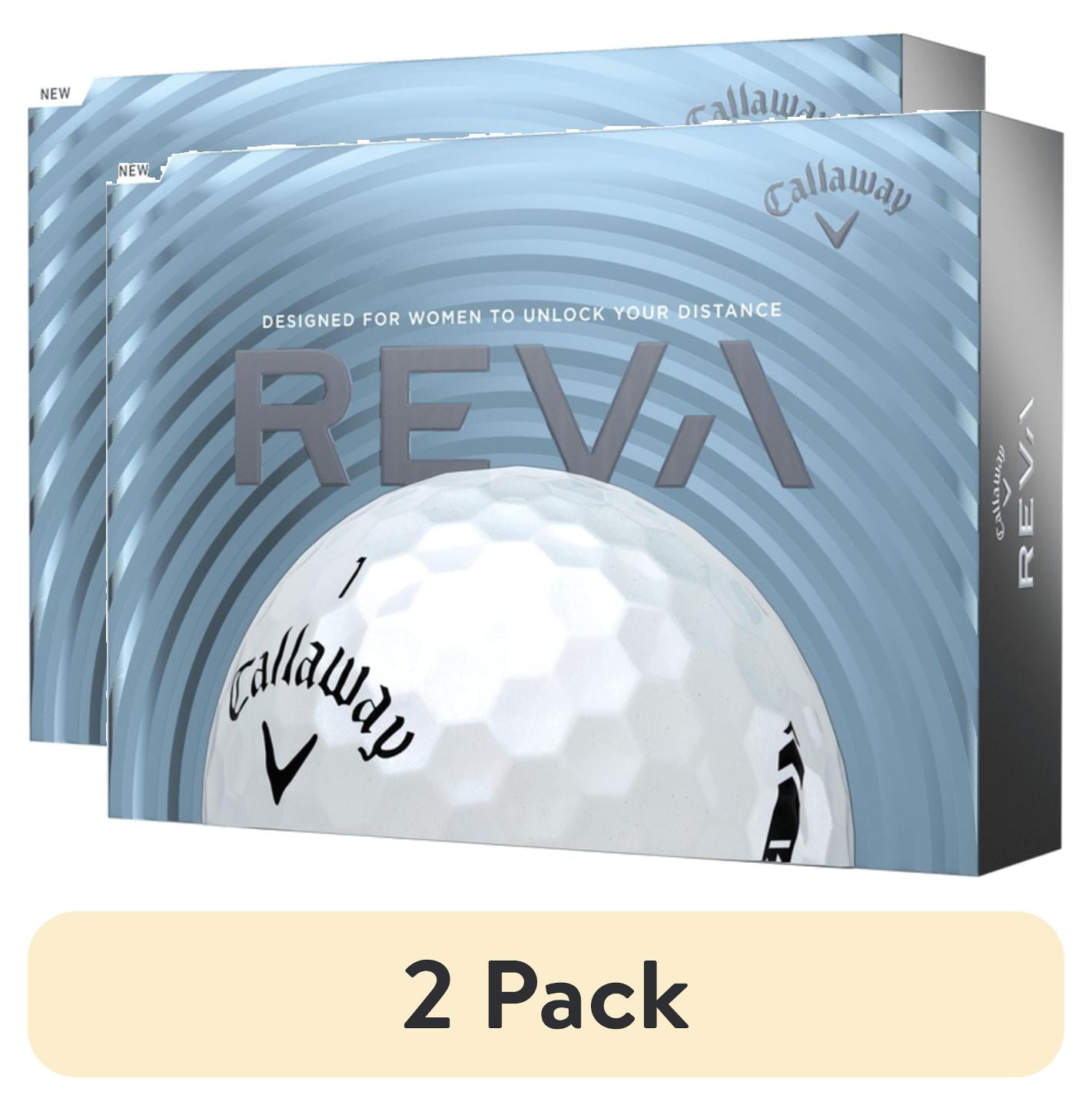 (2 pack) Callaway Reva 2021 Pearl Golf Balls 12 Pack