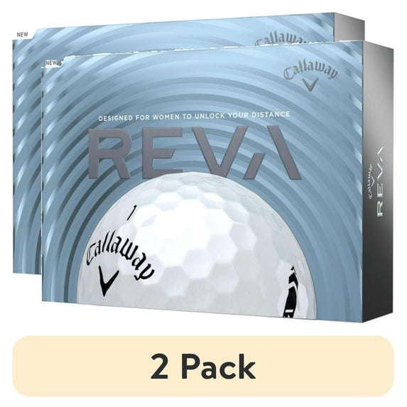 (2 pack) Callaway Reva 2021 Pearl Golf Balls 12 Pack