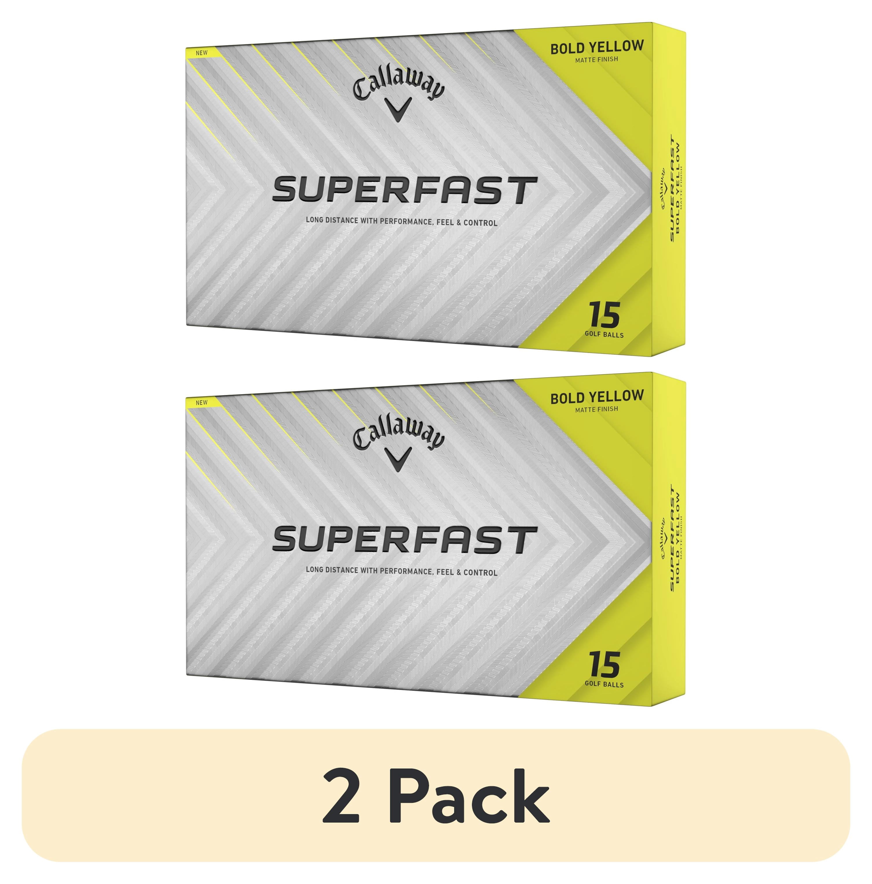 (2 pack) Callaway Superfast 2025 Golf Balls 15pk, Bold Yellow