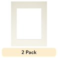 thumbnail image 1 of (2 pack) Photo Mat 11"X14" Single Hand-Cut W/Bevel Edge-Natural Linen W/White Core, 1 of 2