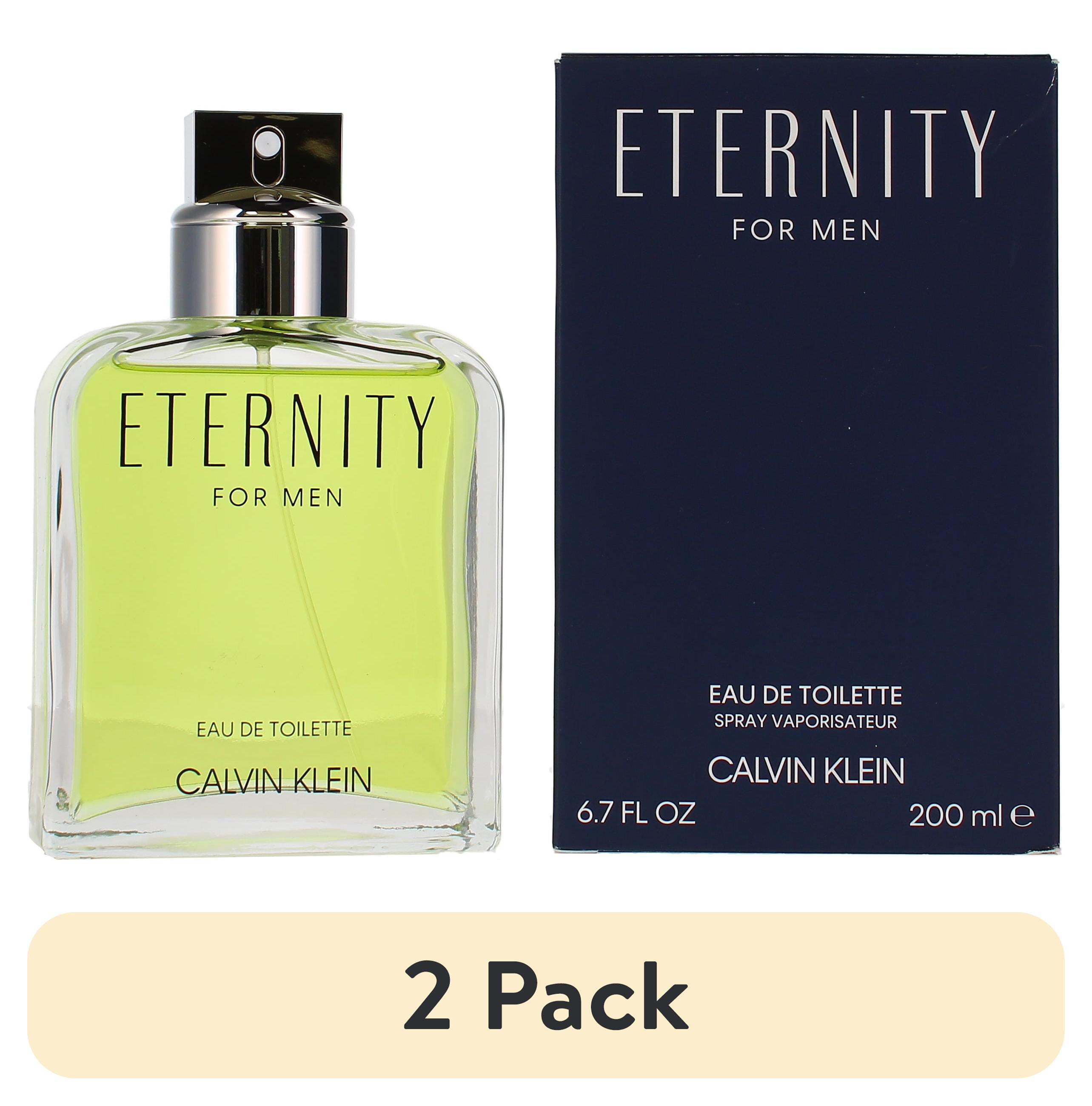 (2 pack) Calvin Klein Eternity Eau De Toilette, Cologne for Men, 6.7 Oz
