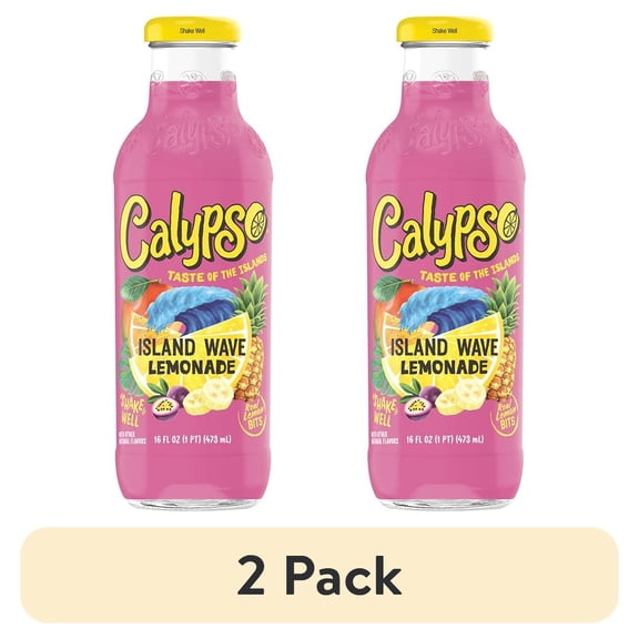 (2 pack) Calypso Island Wave Lemonade 16FlOz