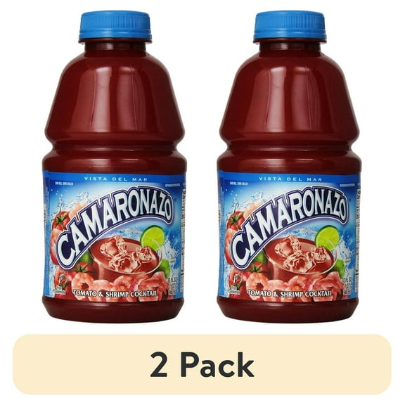 (2 pack) Camaronazo Tomato and Shrimp Cocktail, 32 oz bottle