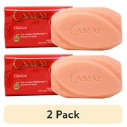 2 pack Camay Classic Body Wash Bar Soap with Rose Essence and Subtle Scented, 4.98 oz.