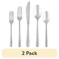 thumbnail image 1 of (2 pack) Cambridge Haledon Mirror 77-Piece Stainless Steel Flatware Set (Service for 12), 1 of 14