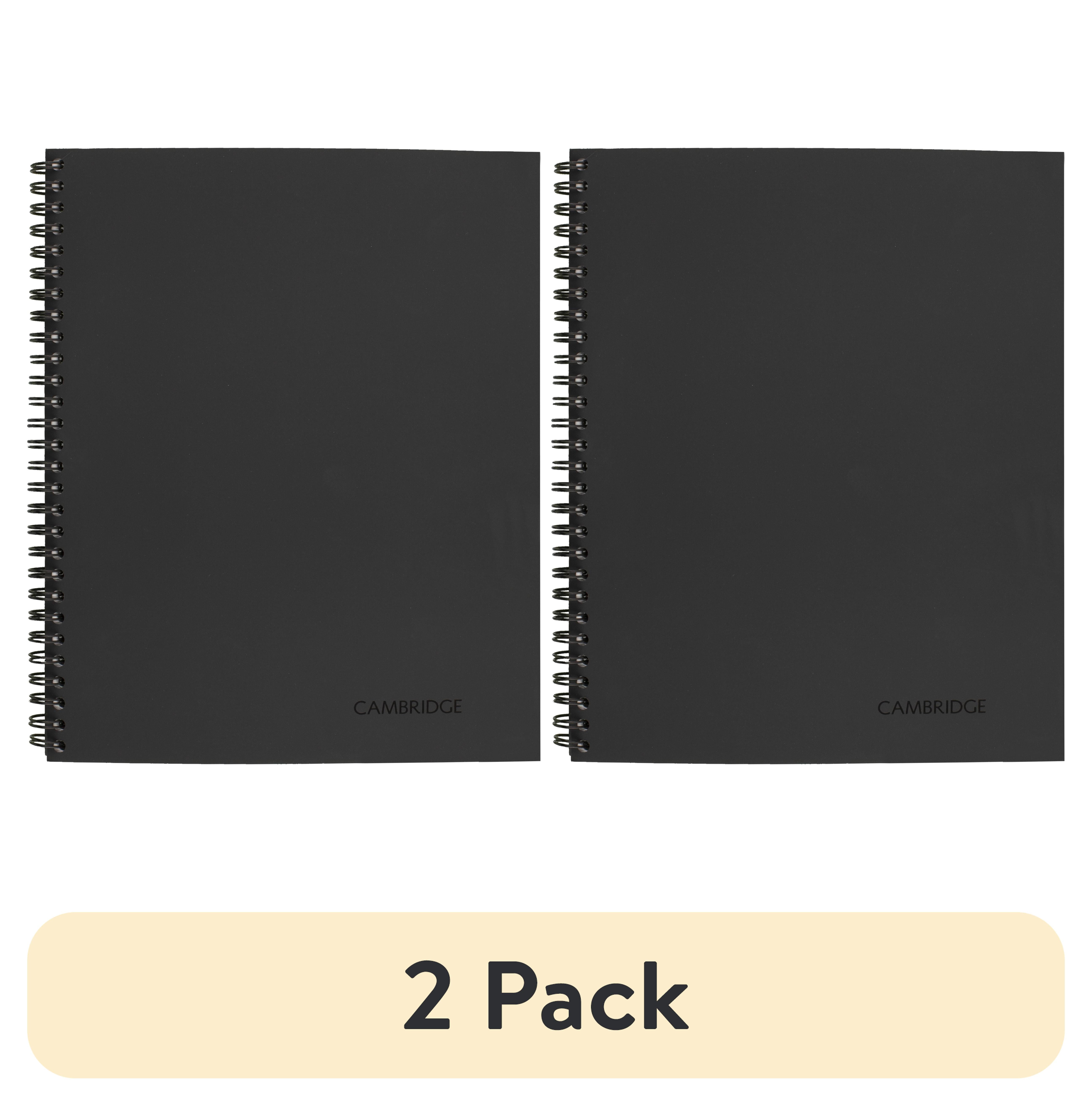 (2 pack) Cambridge Wirebound Legal Ruled Business Notebook, 80 Sheets, 8.25" x 11", Gray
