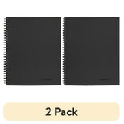 2 pack Cambridge Wirebound Legal Ruled Business Notebook, 80 Sheets, 8.25 x 11, Gray