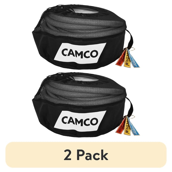 (2 pack) Camco RV Equipment Storage Bag with Lined Interior and Breathable Mesh Top (53097)
