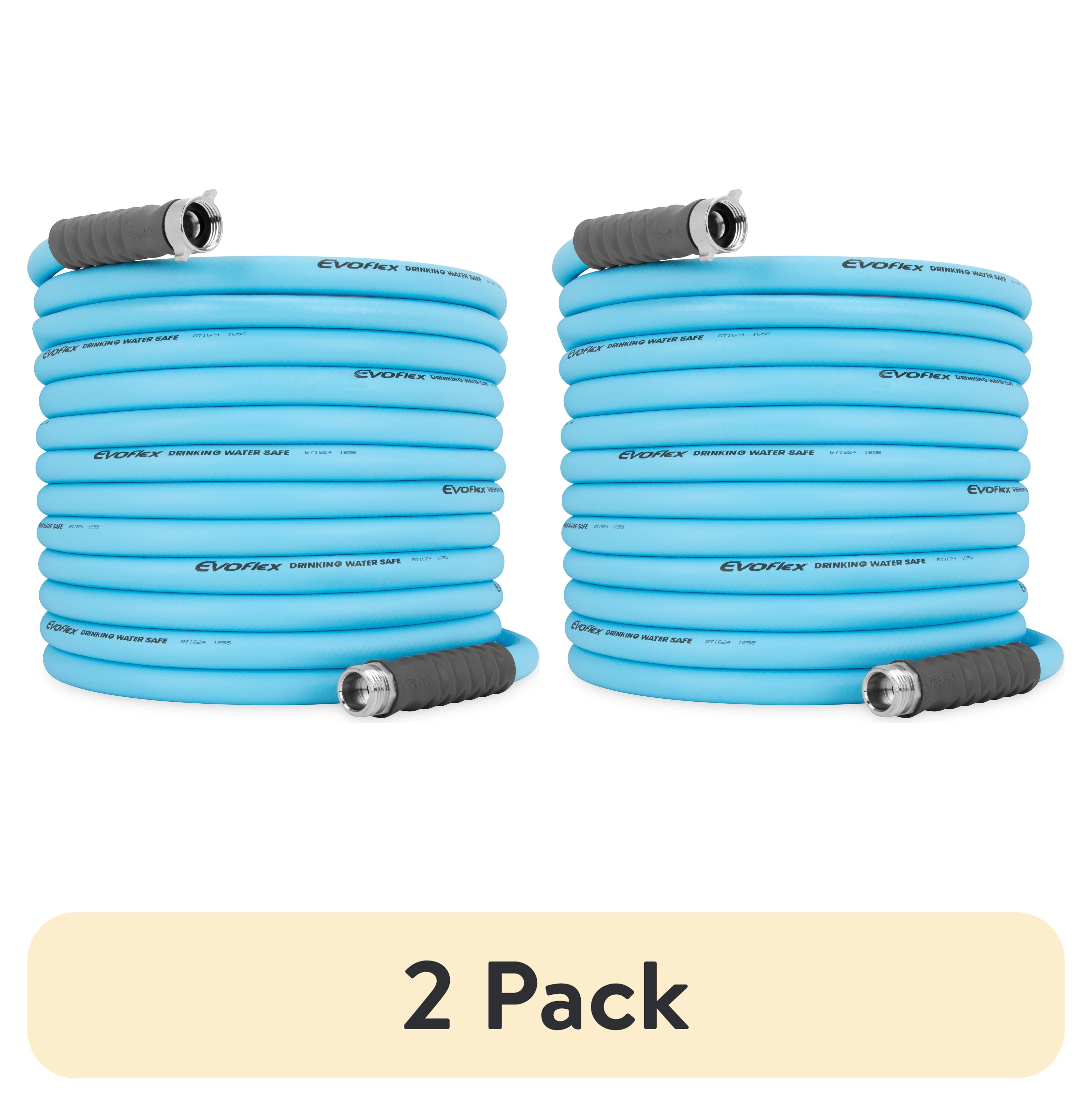 (2 pack) Camco EvoFlex 50-Foot Camper/RV Drinking Water Hose, Lead, BPA, and Phthalate-Free, Blue (22793)