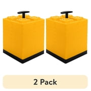 (2 pack) Camco FasTen RV Leveling Blocks - 10 Pack, Yellow (44514)