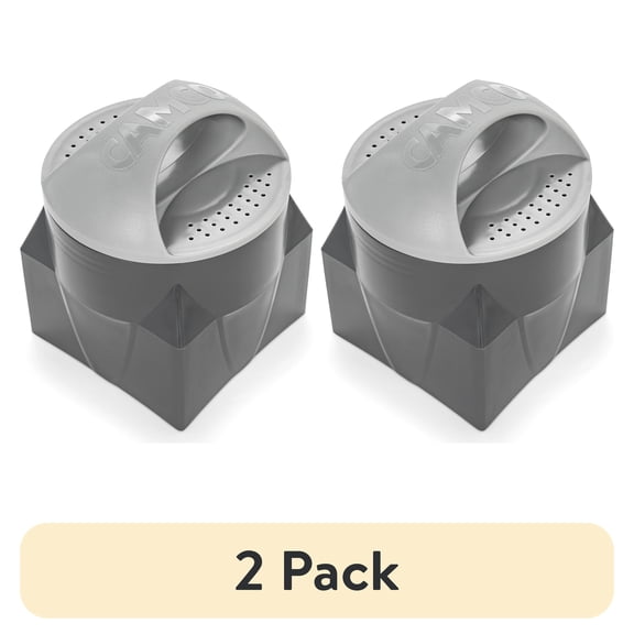 (2 pack) Camco 40335, Gray Polypropylene One Size 0.26 kg Camco Magnetic Camper/Rv BumperCap for 4-in-1 Adapter, RV Sewer System Accessories 1 Piece 1 Pack
