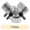 thumbnail image 1 of (2 pack) Camco RV Fresh Water Hose Wye Valve - Two-Way Hose Splitter - Metal, Silver (20114), 1 of 10