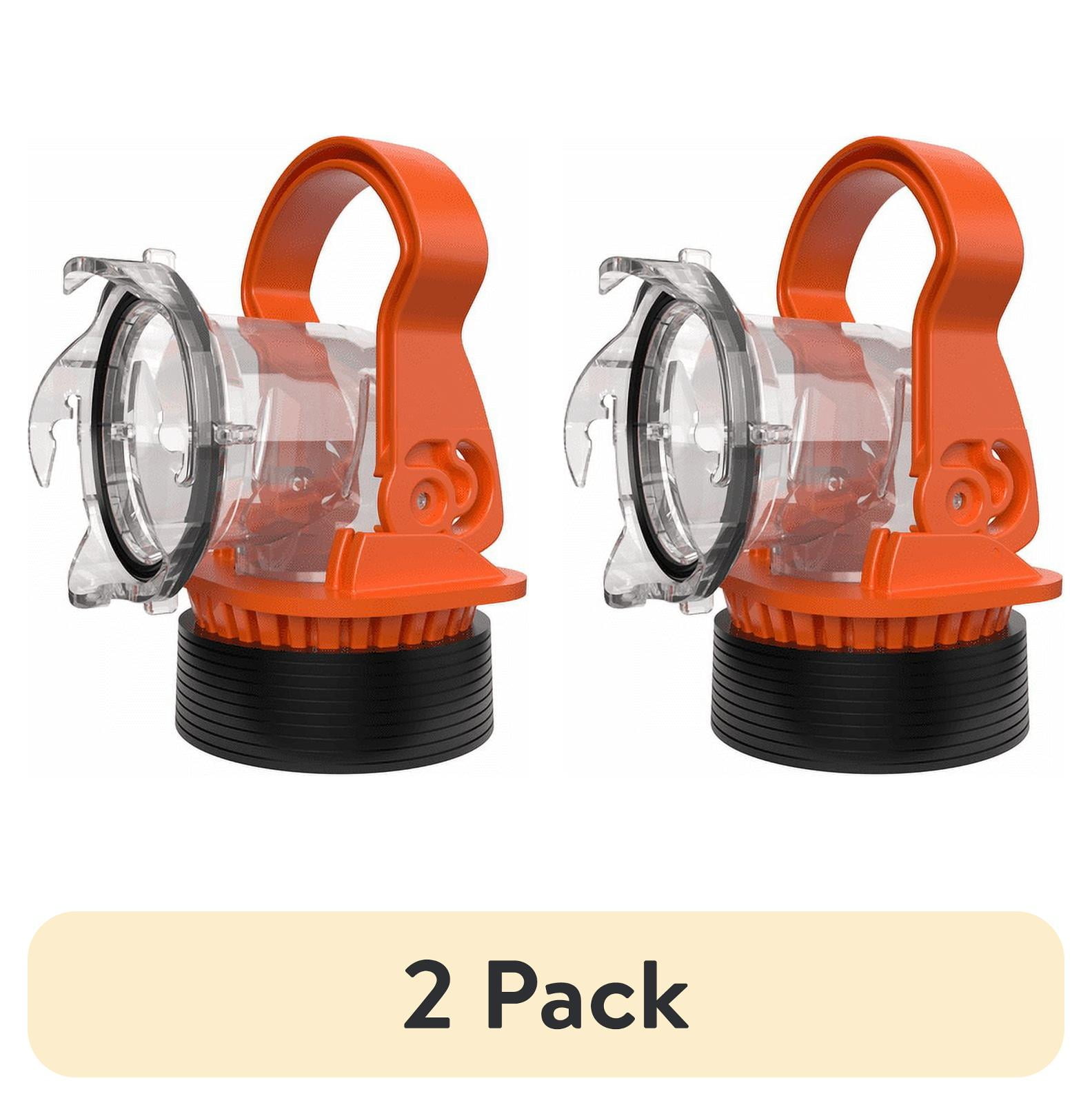 (2 pack) Camco Rhino RV Sewer Hose Elbow with Drain Lock Adapter for