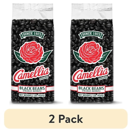 (2 pack) Camellia Black Beans, 1 lb