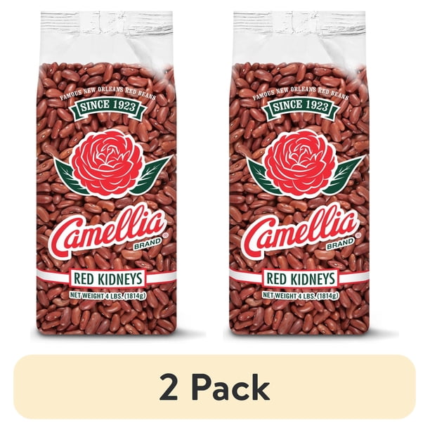 Camellia New Orleans Red Kidney Beans 4 lbs (2 Pack) for