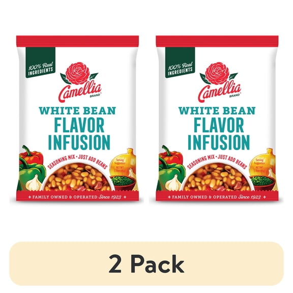 (2 pack) Camellia White Bean Flavor Infusion Seasoning Mix 1.6 oz