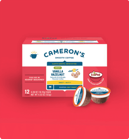 (2 pack) Cameron's Specialty Coffee Decaf Vanilla Hazelnut Single Serve ...
