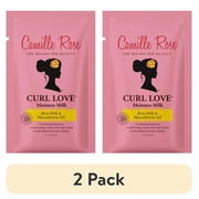 (2 pack) Camille Rose Curl Love Soften & Nourish All Ages Moisture Milk with Rice Milk & Macadamia Oil, 1.7oz Packet